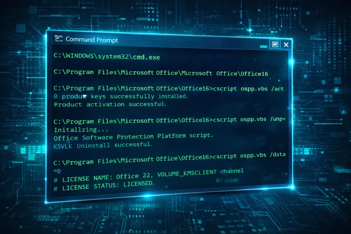 Lernen Sie, wie Sie Office über CMD aktivieren, alte Lizenzen löschen und den Status prüfen. Schritt-für-Schritt Anleitung mit häufigen Fehlerlösungen.