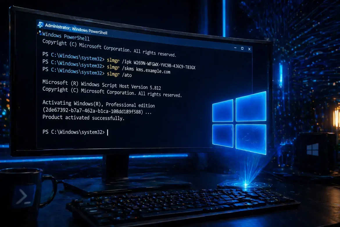 PowerShell als Administrator öffnen & Windows aktivieren: slmgr-Befehle, Schritt-für-Schritt-Anleitung, Fehler beheben & Lizenz kaufen. ✓ Jetzt lesen!