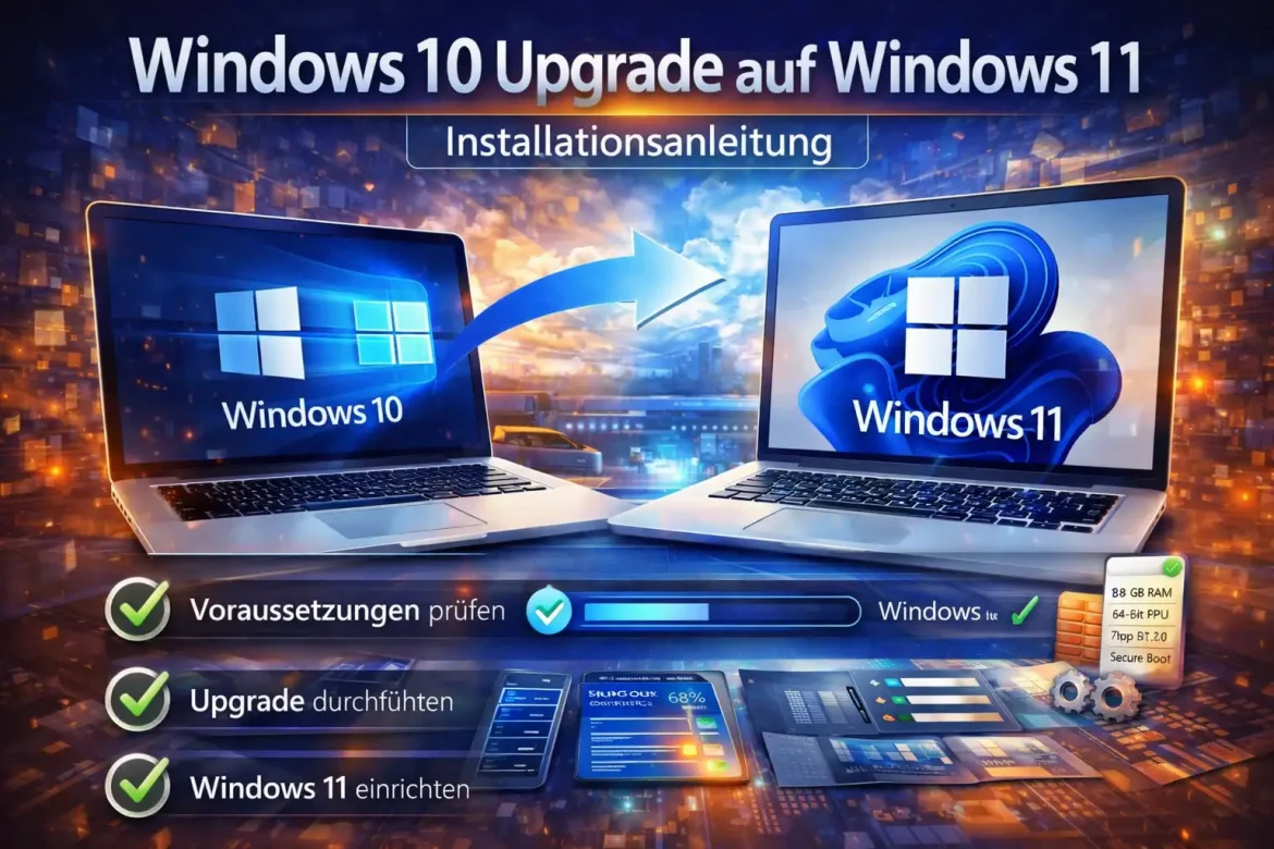 Windows 10 auf Windows 11 Upgrade Installationsanleitung