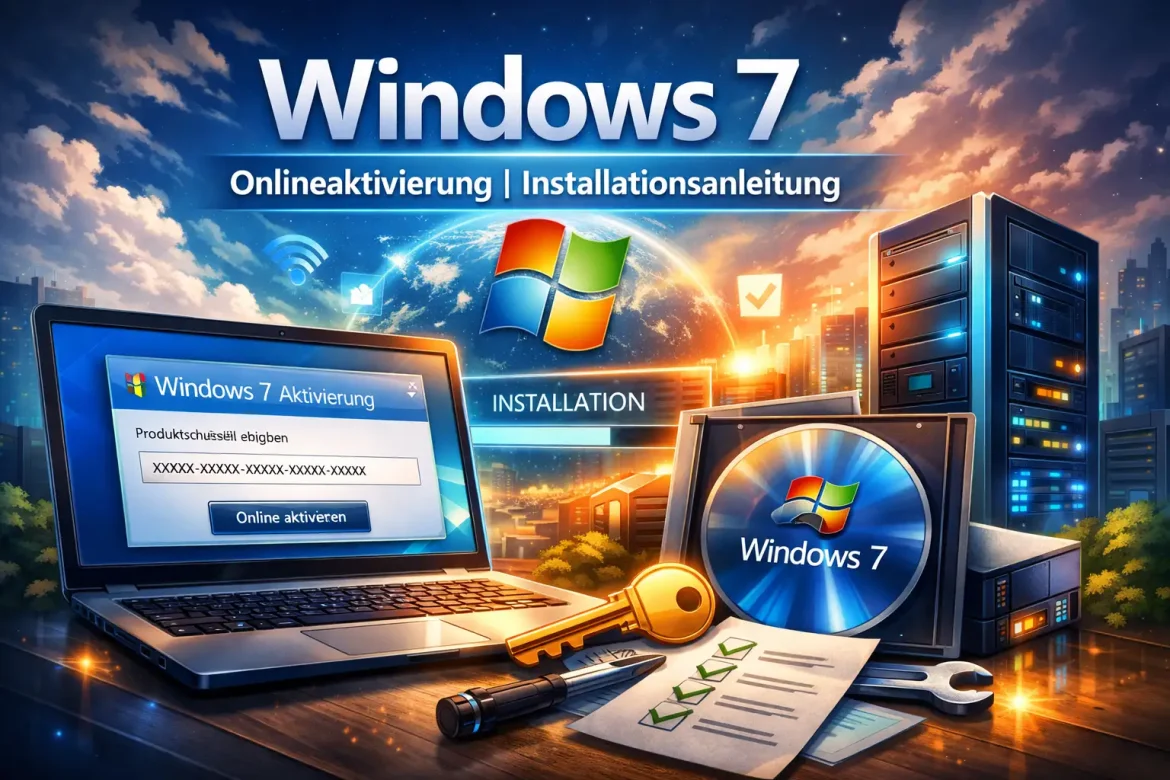 Windows 7 Onlineaktivierung mit Produktschlüssel