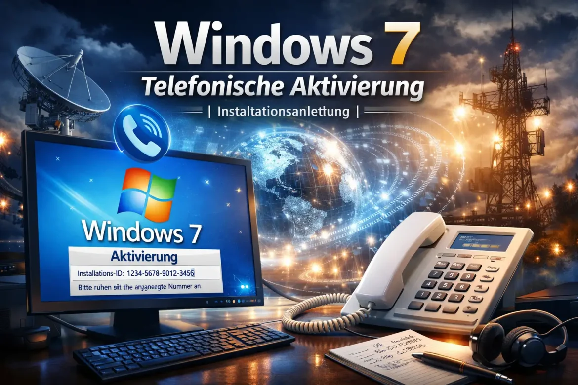 Windows 7 telefonische Aktivierung – Eingabe der Installations-ID
