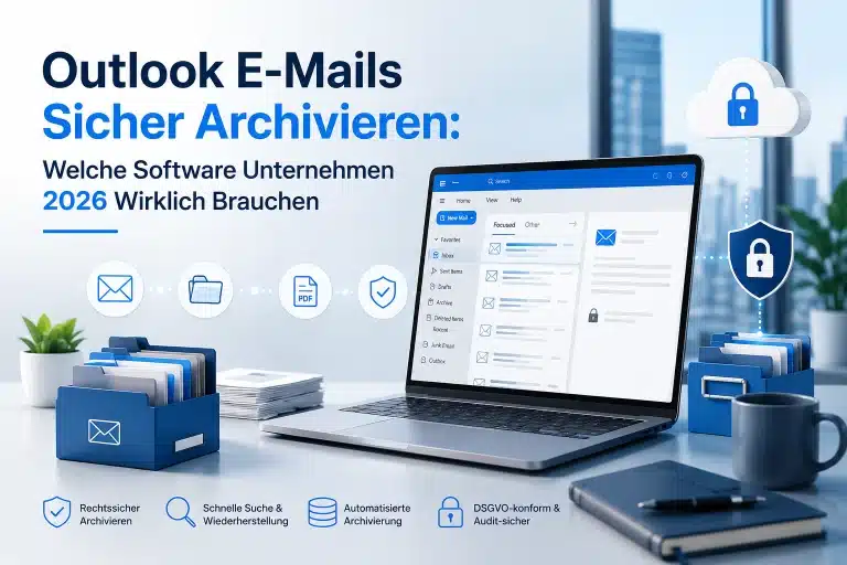 Outlook E-Mails archivieren – Übersicht der besten Archivsoftware für Unternehmen 2026