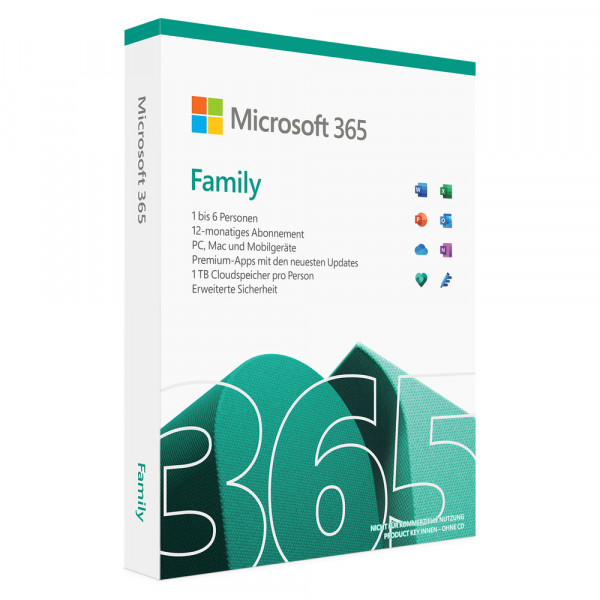 Microsoft Office 365 Family | PC/MAC/Mobilgeräte | ESD