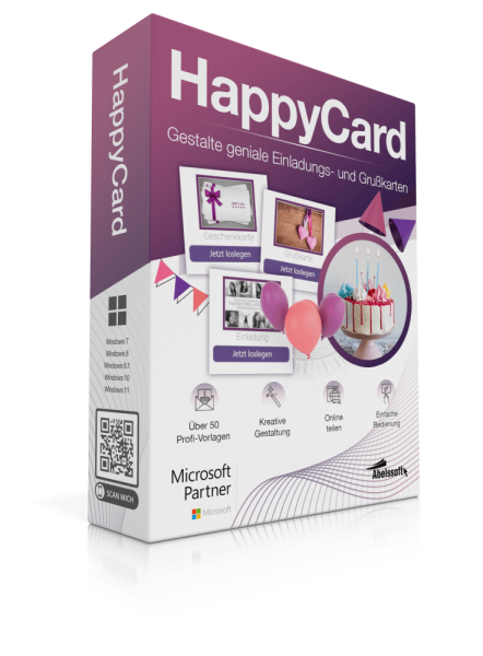 Abelssoft HappyCard | für Windows | Zertifizierter Shop | Blitzversand