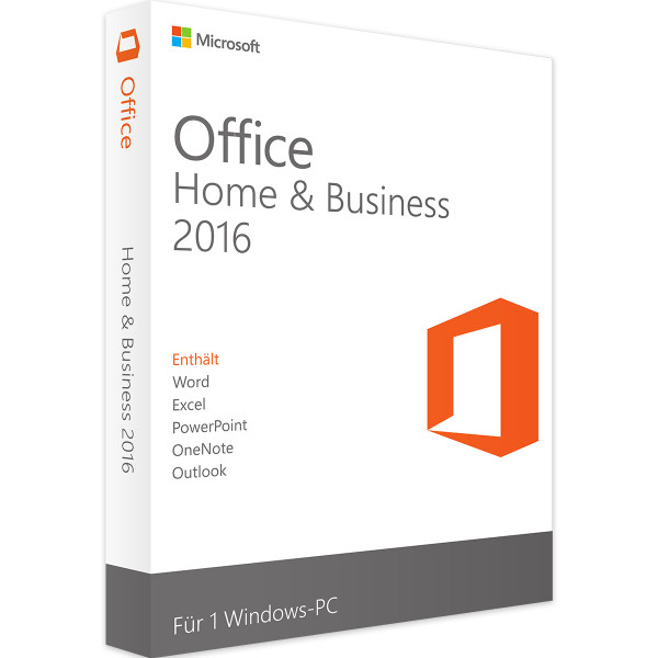 Microsoft Office 2016 Home and Business | Windows | Zertifizierter Shop