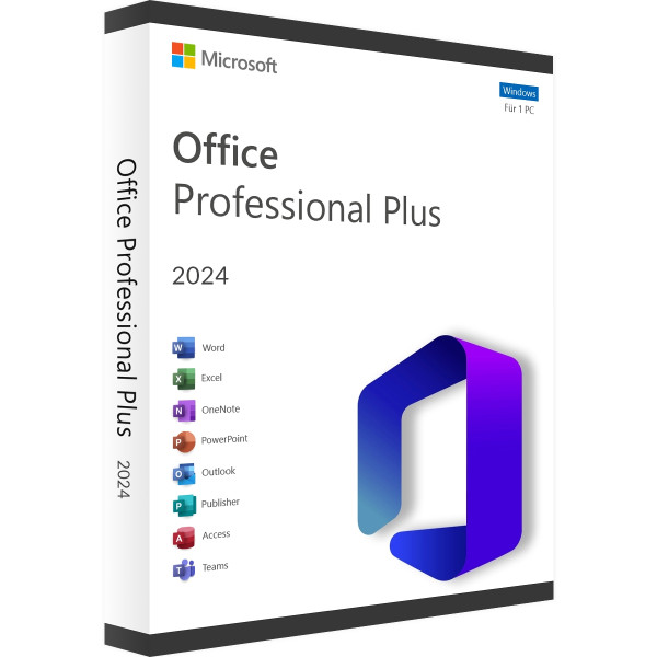 Microsoft Office 2024 Professional Plus | Windows | Blitzversand | Dauerhaft gültig