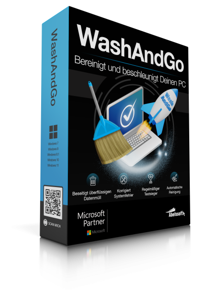 Abelssoft WashAndGo | für Windows | Blitzversand | Zertifizierter Shop