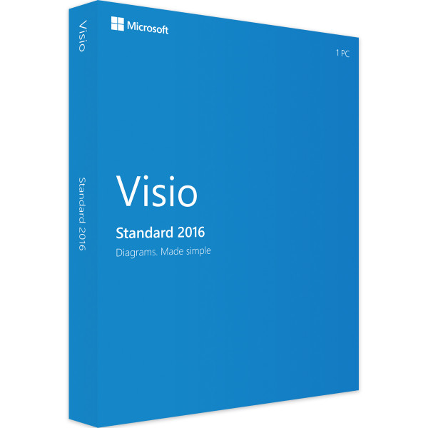 Microsoft Visio 2016 Standard | Windows | 1 PC | Download | Zertifiziert