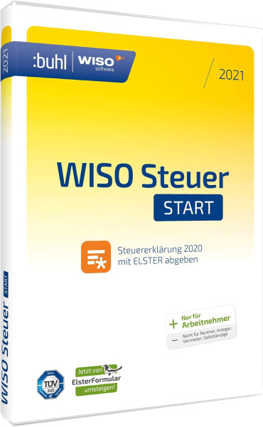 WISO steuer Start 2021 (für das Steuerjahr 2020) | für Windows | Sofortdownload