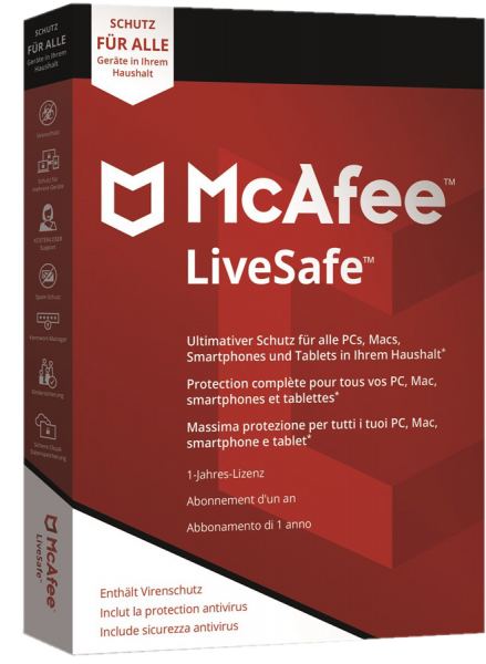 McAfee LiveSafe 2023 | Sofortdownload