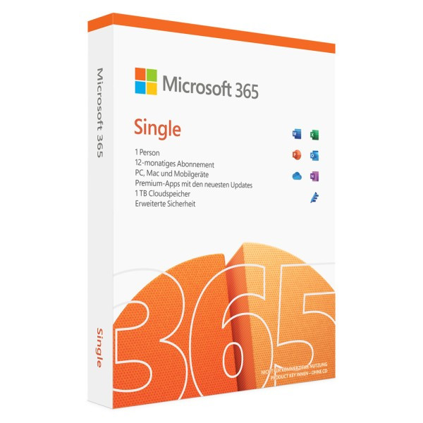 Microsoft Office 365 Single - PC/ Mac/ Mo­bil­ge­rä­te | Zer­ti­fi­ziert | ESD | Sofortdownload-Copy