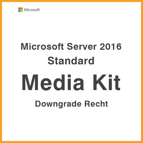 Microsoft Server 2016 Standard Media Kit